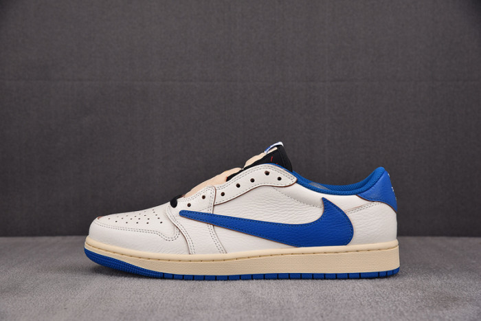 Air Jordan 1 Retro Low OG SP Fragment x Travis Scott Sail Military Blue DM7866-104