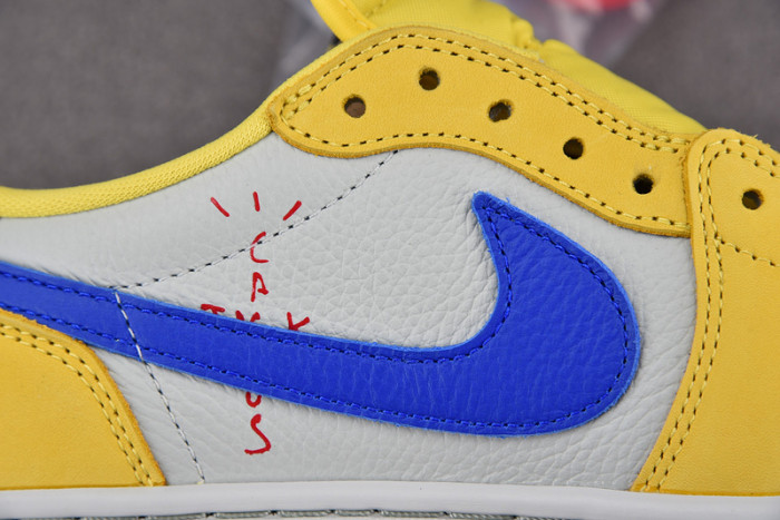 travis scott x air jordan 1 low og “canary” dz4137-700
