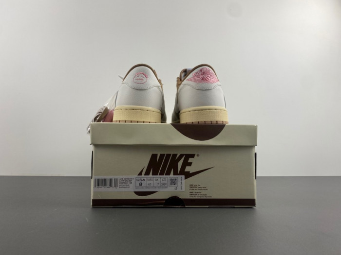 travis scott x air jordan 1 low og “sail/shy pink” dm7866-106