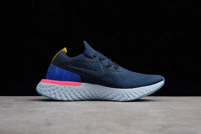 nike epic react flyknit blue aq0067-400