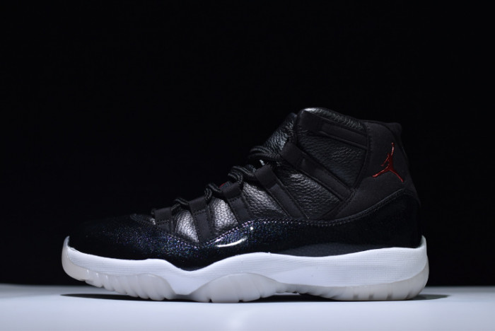 jordan 11 retro bp "72-10" black 378037-002
