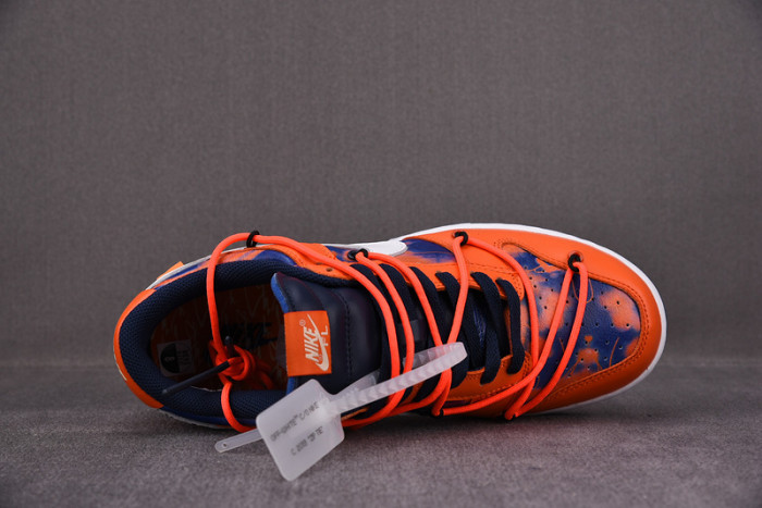 OFW x Nike SB Dunk Low Orange Perple White Shoes CT0856-801