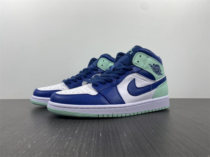 air jordan 1 mid "blue mint" 554724-413