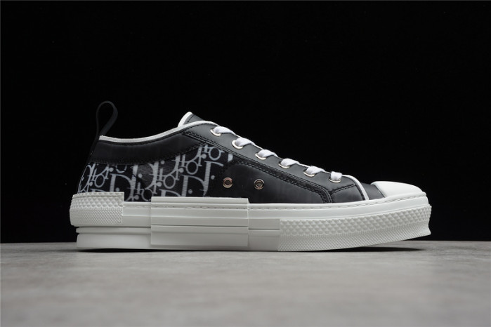 b23 oblique low black white sneakers t00480h051