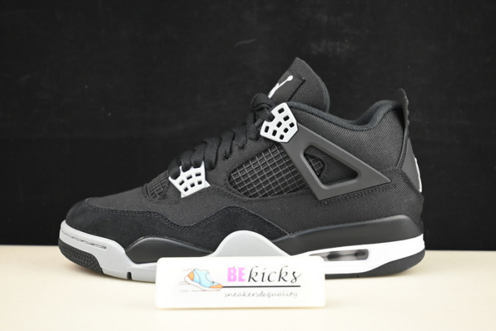 air jordan 4 “black canvas” dh7138-006