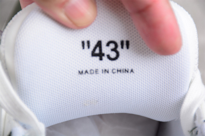 OW Out Of Office OOO Low Tops White Khaki OMIA189S23LEA0015901