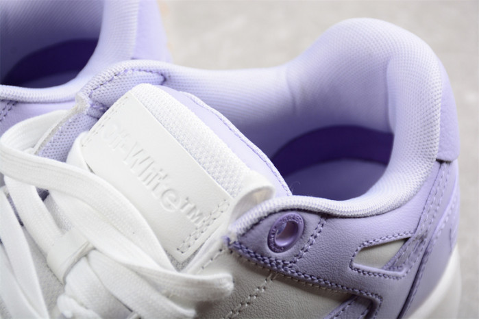 OW Out Of Office Calf Leather White Lilac OWIA259F22LEA0010136