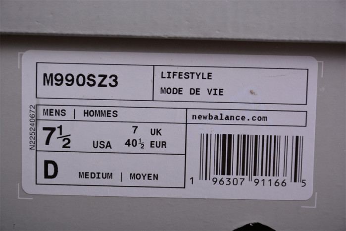 new balance 990v3 miusa size? exclusive orange cream m990sz3