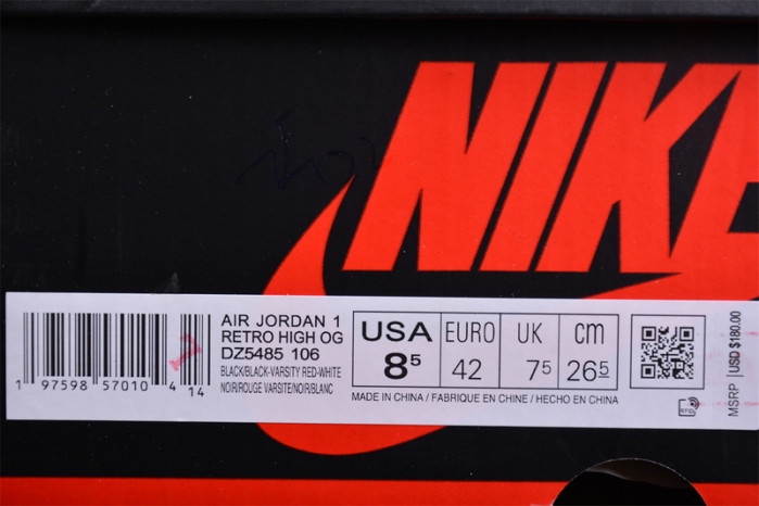 air jordan 1 high og “black toe reimagined” dz5485-106