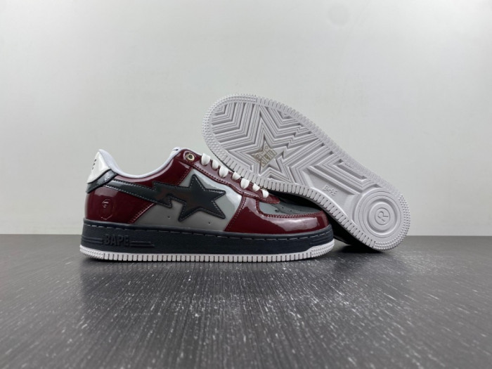 A Bathing Ape Bape Sta Nostalgic Burgundy Grey 1I80-191-006