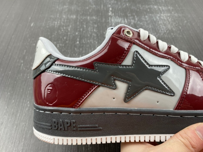 A Bathing Ape Bape Sta Nostalgic Burgundy Grey 1I80-191-006