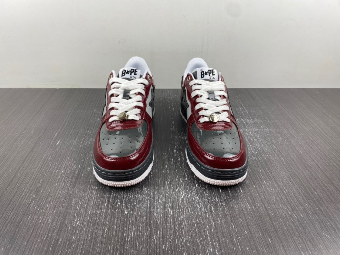 A Bathing Ape Bape Sta Nostalgic Burgundy Grey 1I80-191-006