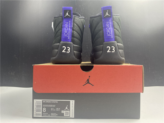 air jordan 12 black dark concord ct8013-005
