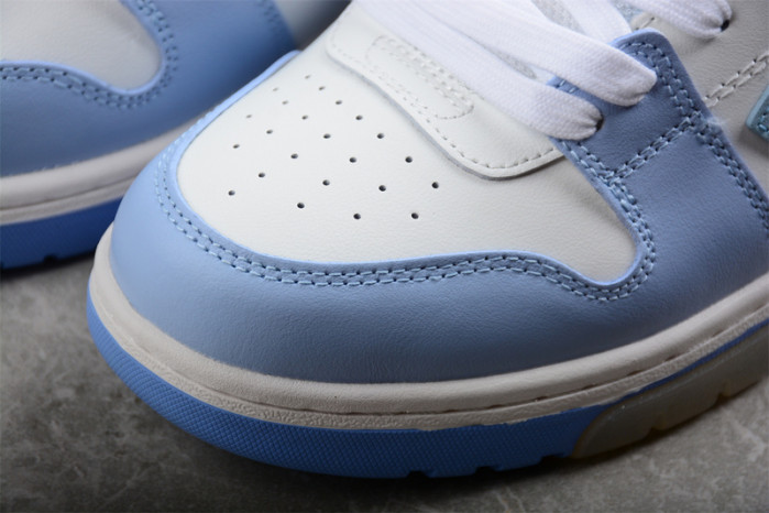 OFW OOO Low Out Of Office Calf Leather White Light Blue OMIA189S21LEA0010140