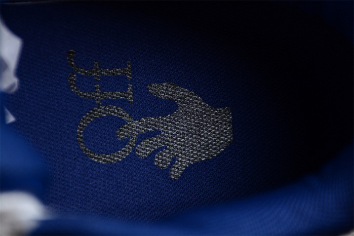 OW Out Of Office "OOO" Low Tops Dark Blue White OMIA189S22LEA0010142