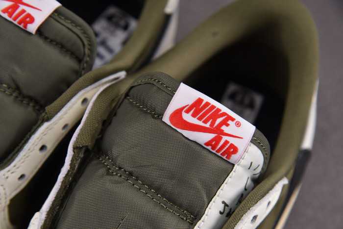 travis scott x air jordan 1 low og “medium olive” dm7866-200