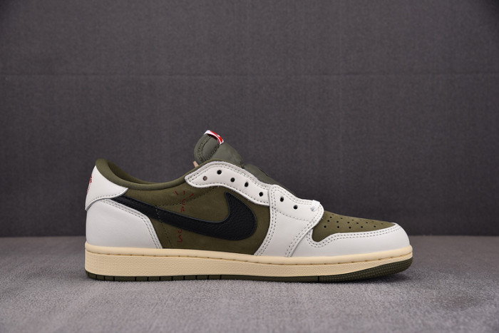 travis scott x air jordan 1 low og “medium olive” dm7866-200