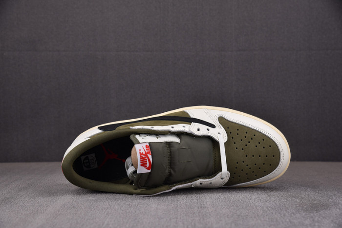 travis scott x air jordan 1 low og “medium olive” dm7866-200