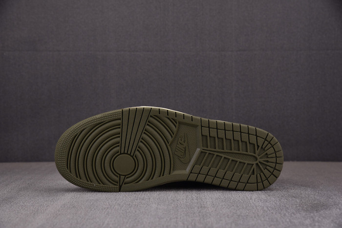 travis scott x air jordan 1 low og “medium olive” dm7866-200