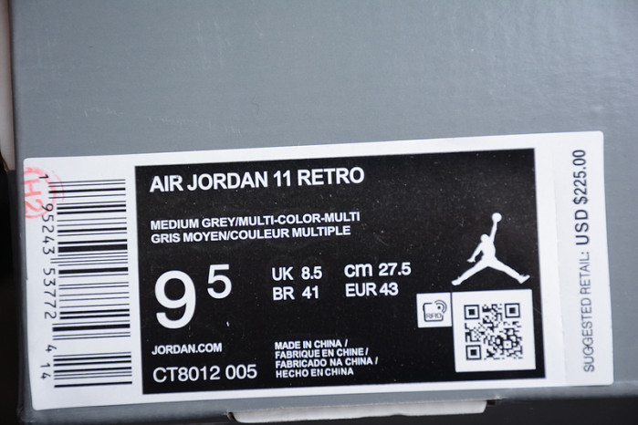 air jordan 11 retro cool grey 2021 ct8012-005