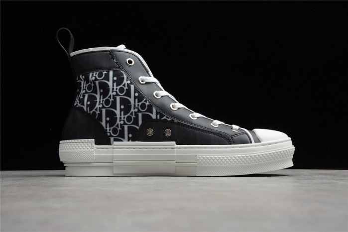 b23 oblique high top sneakers black white t00480h050