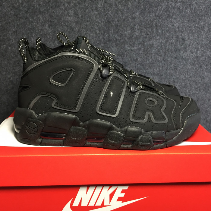 nike air more uptempo black white 414962-002