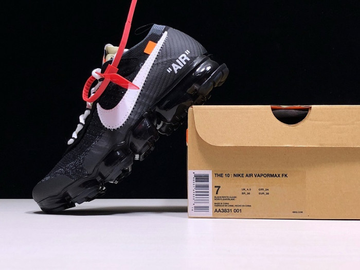 nike the 10: ofw x air vapormax fk " aa3831-001