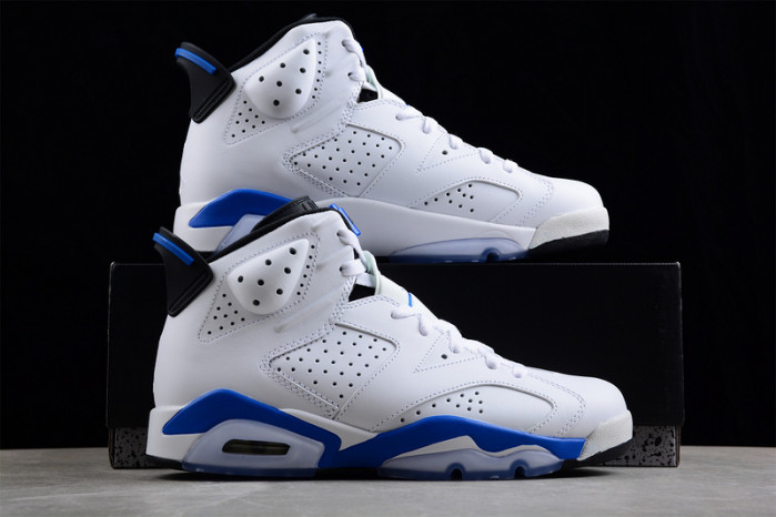 air jordan 6 retro sport blue 384664-107