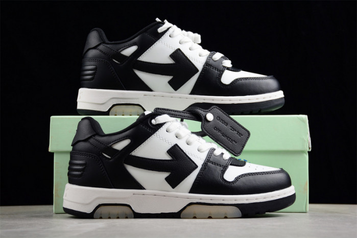 OFW OFF-WHITE Out Of Office "OOO" Low Black White OWIA259C99LEA0031001