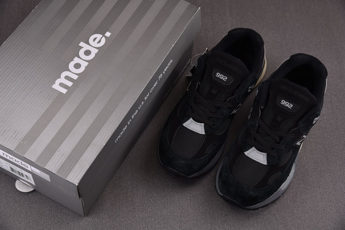 new balance 992 miusa black grey m992bl