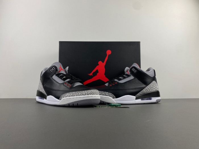 air jordan 3 “black cement”（2024）dn3707-010