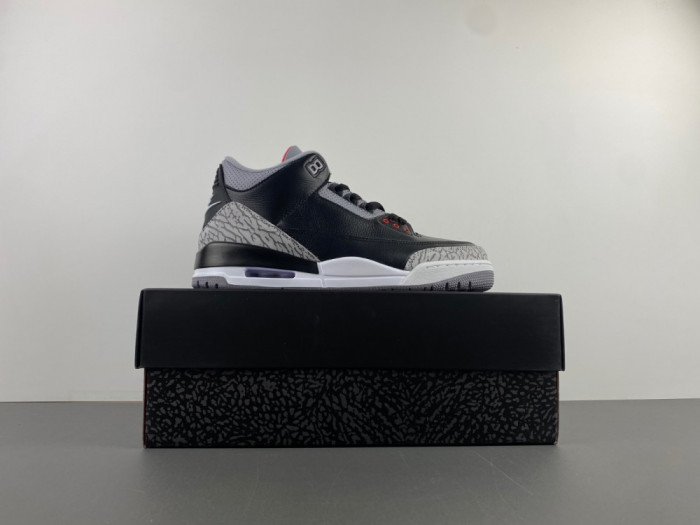 air jordan 3 “black cement”（2024）dn3707-010