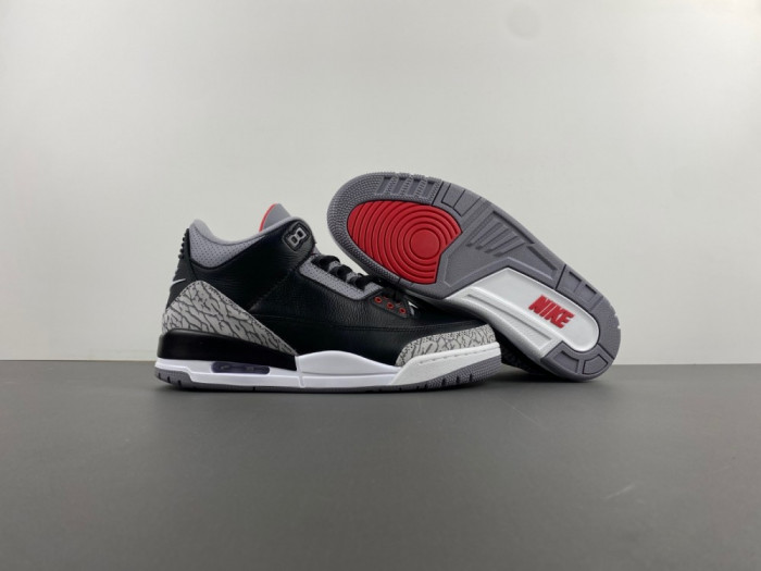 air jordan 3 “black cement”（2024）dn3707-010