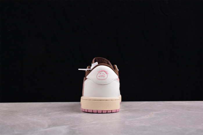 travis scott x air jordan 1 low og “dark pony/pink oxford” dz4137-206