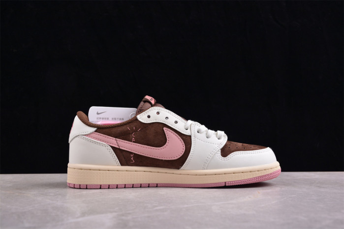 travis scott x air jordan 1 low og “dark pony/pink oxford” dz4137-206