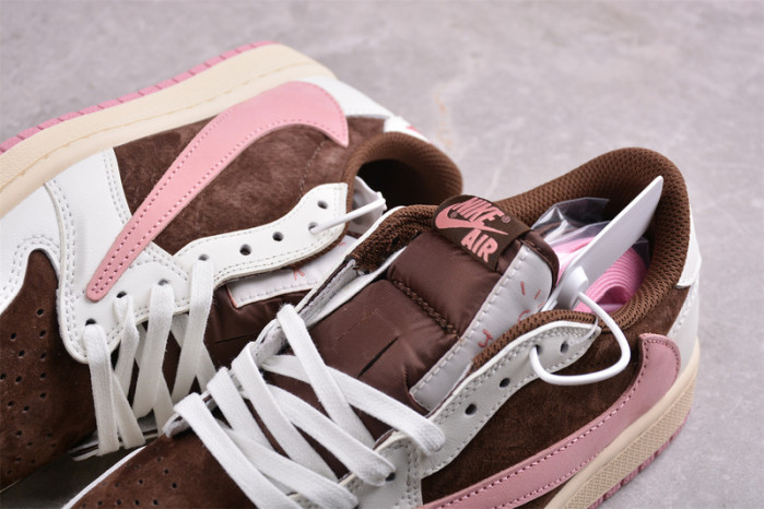 travis scott x air jordan 1 low og “dark pony/pink oxford” dz4137-206