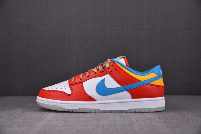 nike dunk low qs lebron james fruity pebbles dh8009-600