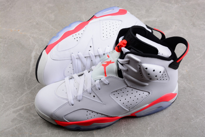 air jordan 6 retro infrared white 384664-123