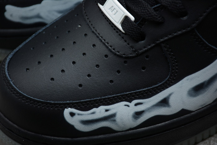 nike air force 1 low black skeleton halloween bq7541-001