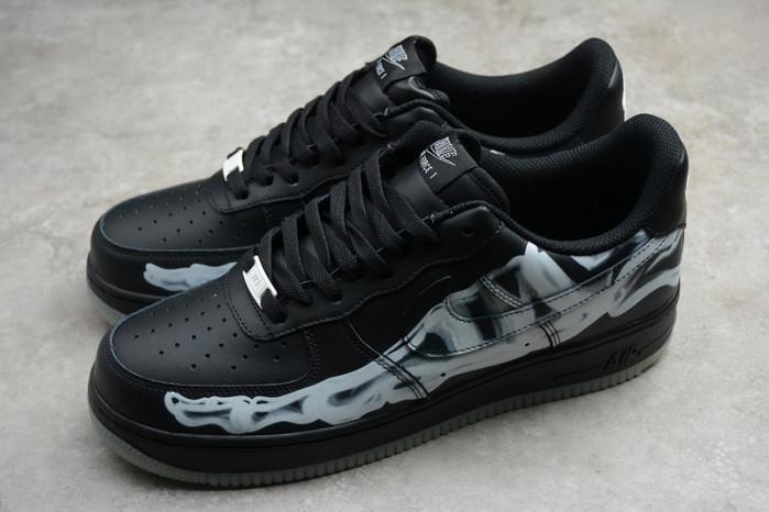 nike air force 1 low black skeleton halloween bq7541-001