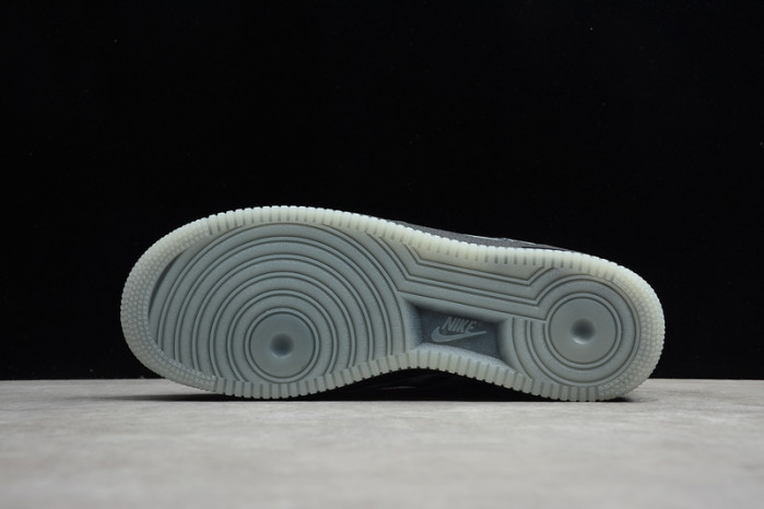 nike air force 1 low black skeleton halloween bq7541-001