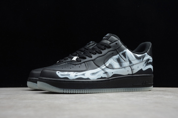 nike air force 1 low black skeleton halloween bq7541-001