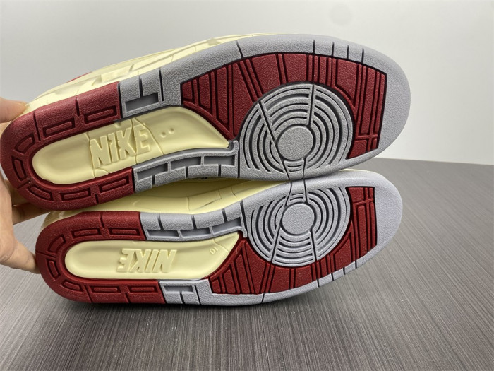 ofw x air jordan 2 low sp white red dj4375-106