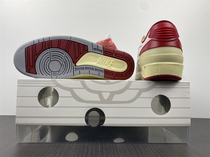 ofw x air jordan 2 low sp white red dj4375-106