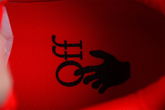 OW Out Of Office OOO Low Tops White Red OMIA189S23LEA0030125