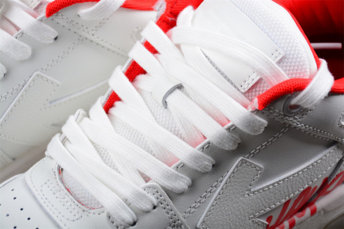 OW Out Of Office OOO Low Tops White Red OMIA189S23LEA0030125