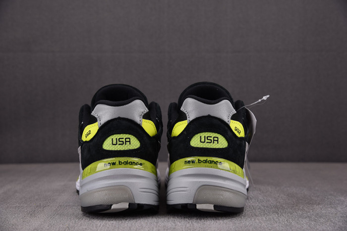 new balance 992 miusa black grey volt m992tq