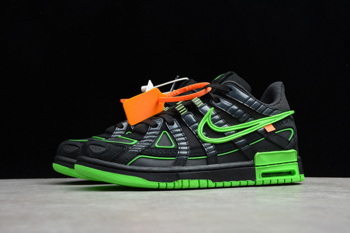 OFW x Nike Air Rubber Dunk “Green Strike” CU6015-001