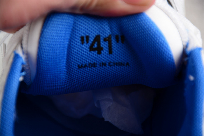 OW Out Of Office OOO Low Tops For Walking White Royal Blue OMIA189C99LEA0050142