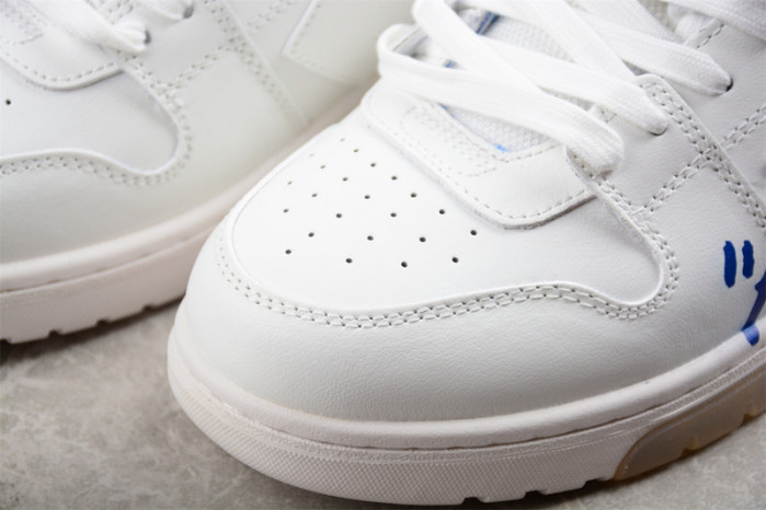 OW Out Of Office OOO Low Tops For Walking White Royal Blue OMIA189C99LEA0050142